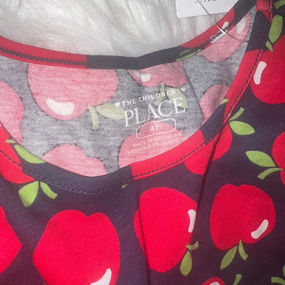 The Children's Place Red Apple Print Fit-and-Flare Dress - Picture 4 of 8